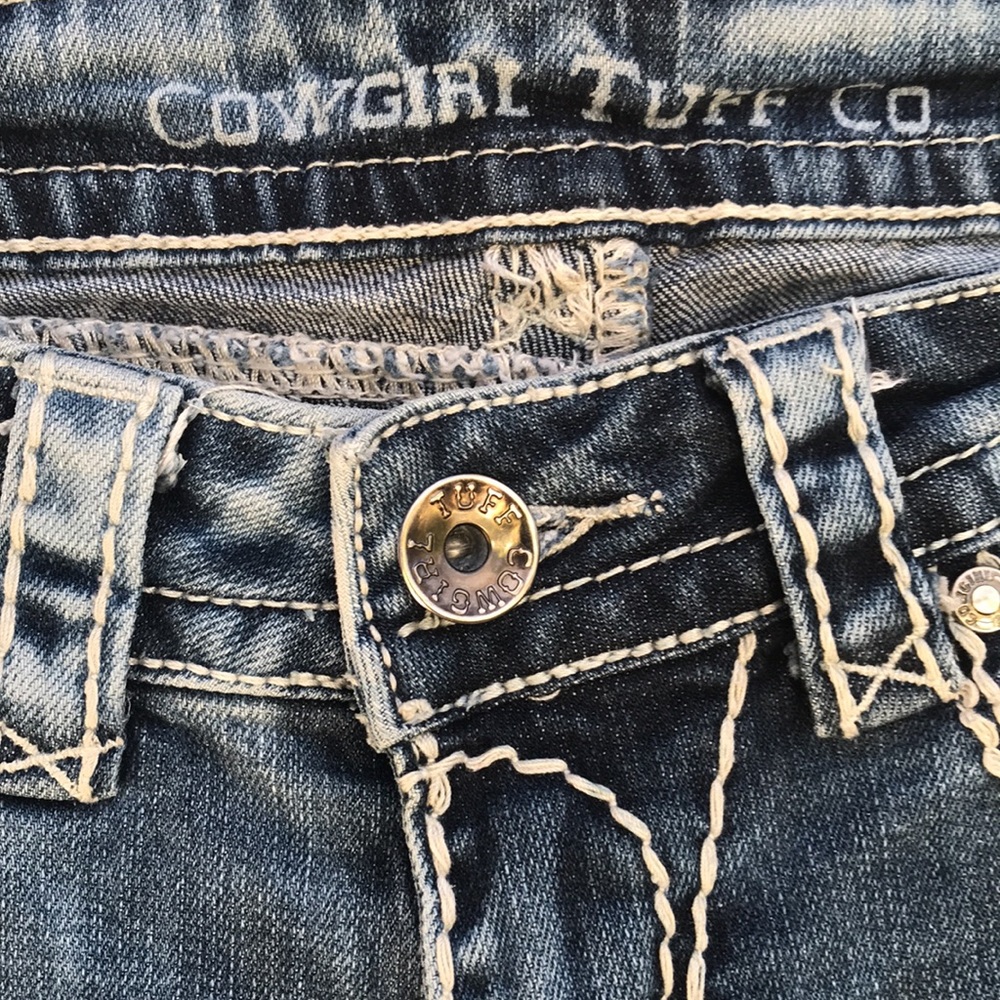 Cowgirl Tuff Co. OMG Acid Wash Bootcut Jeans - Picture 2 of 13